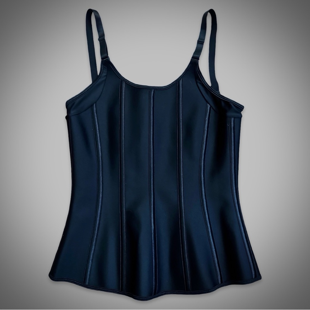 Corset Story Black Shapewear Overbust Bodice with Spiral Steel 24” Waist
